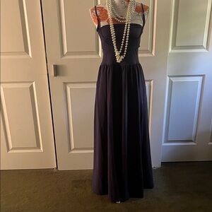 HALARA Strapless Dark Purple Dress